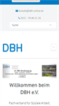 Mobile Screenshot of dbh-online.de