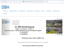 Tablet Screenshot of dbh-online.de